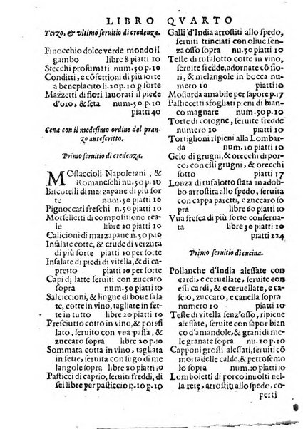 Opera di Bartolomeo Scappi mastro dell'arte del cucinare, con la quale si può ammaestrare qualsivoglia cuoco, scalco, trinciante, o mastro di casa. Diuisa in sei libri. ... Con le figure che fanno dibisogno nella cucina. Aggiuntoui nuouamente il Trinciante, & il Mastro di casa. ...