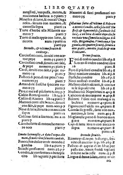 Opera di Bartolomeo Scappi mastro dell'arte del cucinare, con la quale si può ammaestrare qualsivoglia cuoco, scalco, trinciante, o mastro di casa. Diuisa in sei libri. ... Con le figure che fanno dibisogno nella cucina. Aggiuntoui nuouamente il Trinciante, & il Mastro di casa. ...