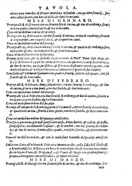 Opera di Bartolomeo Scappi mastro dell'arte del cucinare, con la quale si può ammaestrare qualsivoglia cuoco, scalco, trinciante, o mastro di casa. Diuisa in sei libri. ... Con le figure che fanno dibisogno nella cucina. Aggiuntoui nuouamente il Trinciante, & il Mastro di casa. ...