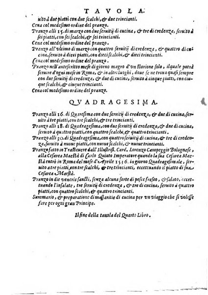 Opera di Bartolomeo Scappi mastro dell'arte del cucinare, con la quale si può ammaestrare qualsivoglia cuoco, scalco, trinciante, o mastro di casa. Diuisa in sei libri. ... Con le figure che fanno dibisogno nella cucina. Aggiuntoui nuouamente il Trinciante, & il Mastro di casa. ...