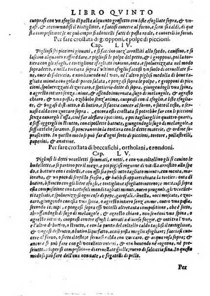 Opera di Bartolomeo Scappi mastro dell'arte del cucinare, con la quale si può ammaestrare qualsivoglia cuoco, scalco, trinciante, o mastro di casa. Diuisa in sei libri. ... Con le figure che fanno dibisogno nella cucina. Aggiuntoui nuouamente il Trinciante, & il Mastro di casa. ...