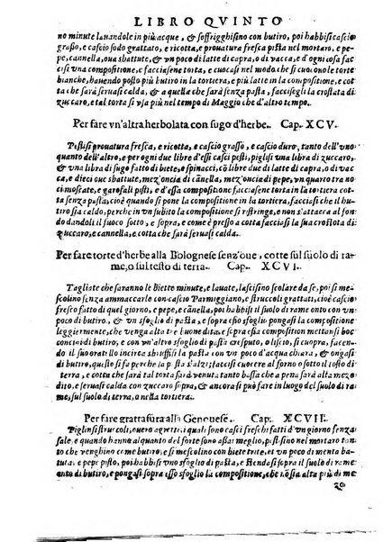Opera di Bartolomeo Scappi mastro dell'arte del cucinare, con la quale si può ammaestrare qualsivoglia cuoco, scalco, trinciante, o mastro di casa. Diuisa in sei libri. ... Con le figure che fanno dibisogno nella cucina. Aggiuntoui nuouamente il Trinciante, & il Mastro di casa. ...