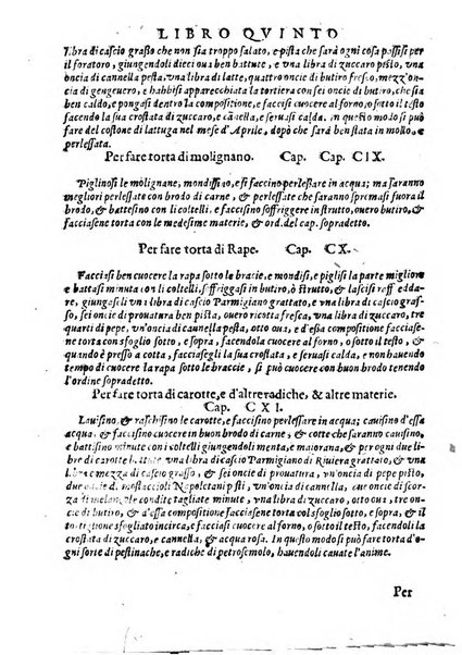 Opera di Bartolomeo Scappi mastro dell'arte del cucinare, con la quale si può ammaestrare qualsivoglia cuoco, scalco, trinciante, o mastro di casa. Diuisa in sei libri. ... Con le figure che fanno dibisogno nella cucina. Aggiuntoui nuouamente il Trinciante, & il Mastro di casa. ...