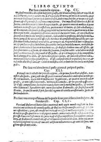 Opera di Bartolomeo Scappi mastro dell'arte del cucinare, con la quale si può ammaestrare qualsivoglia cuoco, scalco, trinciante, o mastro di casa. Diuisa in sei libri. ... Con le figure che fanno dibisogno nella cucina. Aggiuntoui nuouamente il Trinciante, & il Mastro di casa. ...