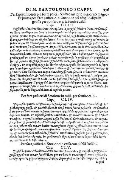 Opera di Bartolomeo Scappi mastro dell'arte del cucinare, con la quale si può ammaestrare qualsivoglia cuoco, scalco, trinciante, o mastro di casa. Diuisa in sei libri. ... Con le figure che fanno dibisogno nella cucina. Aggiuntoui nuouamente il Trinciante, & il Mastro di casa. ...