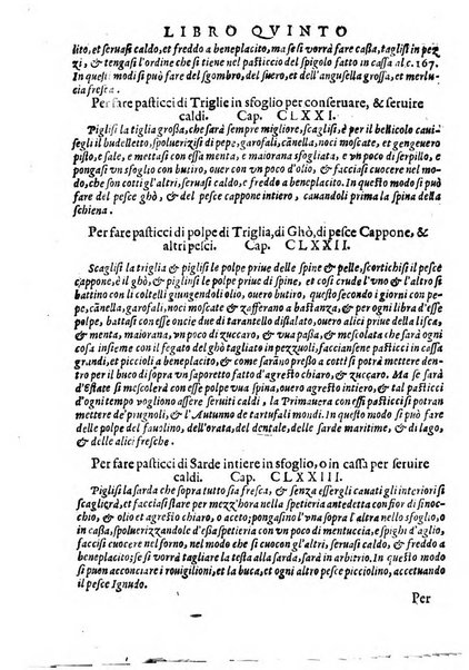 Opera di Bartolomeo Scappi mastro dell'arte del cucinare, con la quale si può ammaestrare qualsivoglia cuoco, scalco, trinciante, o mastro di casa. Diuisa in sei libri. ... Con le figure che fanno dibisogno nella cucina. Aggiuntoui nuouamente il Trinciante, & il Mastro di casa. ...