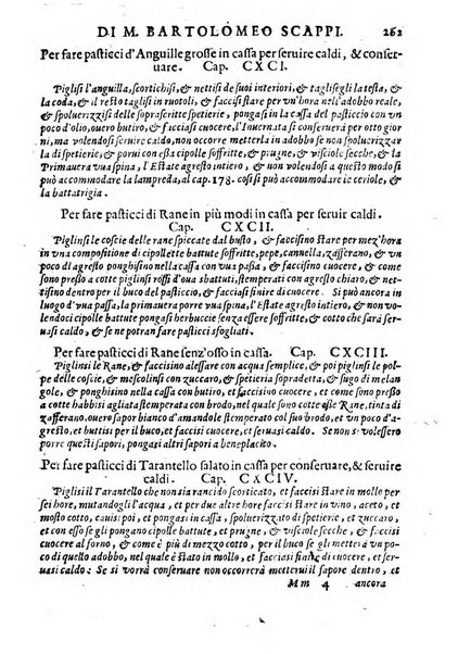 Opera di Bartolomeo Scappi mastro dell'arte del cucinare, con la quale si può ammaestrare qualsivoglia cuoco, scalco, trinciante, o mastro di casa. Diuisa in sei libri. ... Con le figure che fanno dibisogno nella cucina. Aggiuntoui nuouamente il Trinciante, & il Mastro di casa. ...