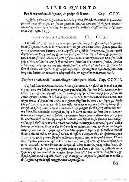 Opera di Bartolomeo Scappi mastro dell'arte del cucinare, con la quale si può ammaestrare qualsivoglia cuoco, scalco, trinciante, o mastro di casa. Diuisa in sei libri. ... Con le figure che fanno dibisogno nella cucina. Aggiuntoui nuouamente il Trinciante, & il Mastro di casa. ...