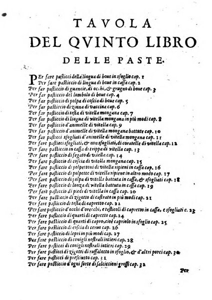 Opera di Bartolomeo Scappi mastro dell'arte del cucinare, con la quale si può ammaestrare qualsivoglia cuoco, scalco, trinciante, o mastro di casa. Diuisa in sei libri. ... Con le figure che fanno dibisogno nella cucina. Aggiuntoui nuouamente il Trinciante, & il Mastro di casa. ...