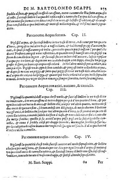 Opera di Bartolomeo Scappi mastro dell'arte del cucinare, con la quale si può ammaestrare qualsivoglia cuoco, scalco, trinciante, o mastro di casa. Diuisa in sei libri. ... Con le figure che fanno dibisogno nella cucina. Aggiuntoui nuouamente il Trinciante, & il Mastro di casa. ...