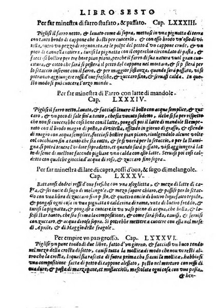 Opera di Bartolomeo Scappi mastro dell'arte del cucinare, con la quale si può ammaestrare qualsivoglia cuoco, scalco, trinciante, o mastro di casa. Diuisa in sei libri. ... Con le figure che fanno dibisogno nella cucina. Aggiuntoui nuouamente il Trinciante, & il Mastro di casa. ...