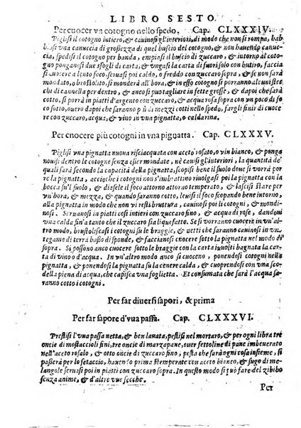 Opera di Bartolomeo Scappi mastro dell'arte del cucinare, con la quale si può ammaestrare qualsivoglia cuoco, scalco, trinciante, o mastro di casa. Diuisa in sei libri. ... Con le figure che fanno dibisogno nella cucina. Aggiuntoui nuouamente il Trinciante, & il Mastro di casa. ...