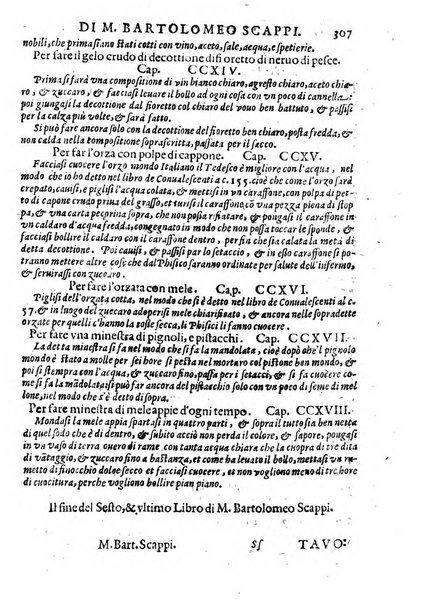 Opera di Bartolomeo Scappi mastro dell'arte del cucinare, con la quale si può ammaestrare qualsivoglia cuoco, scalco, trinciante, o mastro di casa. Diuisa in sei libri. ... Con le figure che fanno dibisogno nella cucina. Aggiuntoui nuouamente il Trinciante, & il Mastro di casa. ...