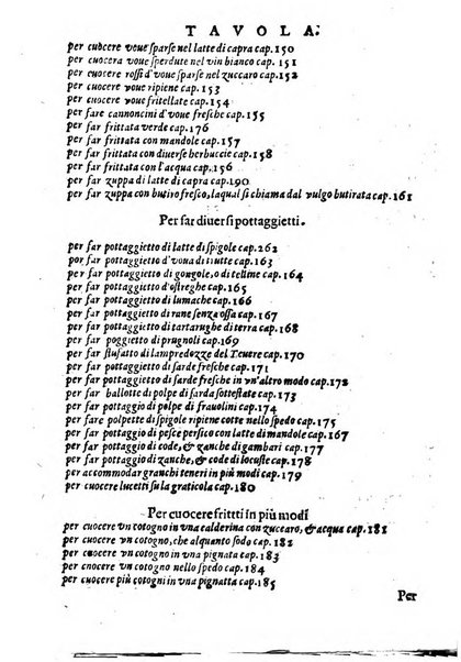 Opera di Bartolomeo Scappi mastro dell'arte del cucinare, con la quale si può ammaestrare qualsivoglia cuoco, scalco, trinciante, o mastro di casa. Diuisa in sei libri. ... Con le figure che fanno dibisogno nella cucina. Aggiuntoui nuouamente il Trinciante, & il Mastro di casa. ...