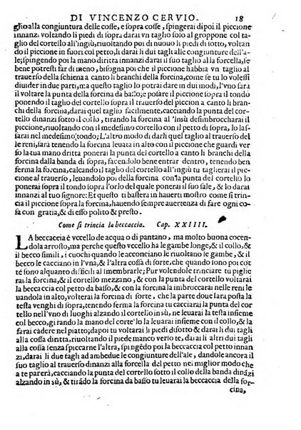 Opera di Bartolomeo Scappi mastro dell'arte del cucinare, con la quale si può ammaestrare qualsivoglia cuoco, scalco, trinciante, o mastro di casa. Diuisa in sei libri. ... Con le figure che fanno dibisogno nella cucina. Aggiuntoui nuouamente il Trinciante, & il Mastro di casa. ...