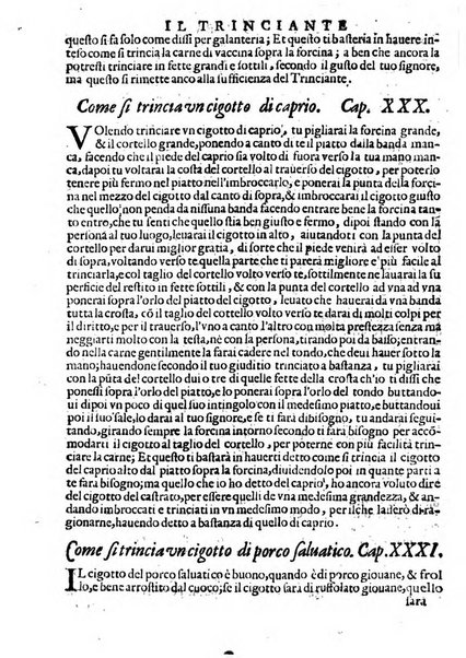 Opera di Bartolomeo Scappi mastro dell'arte del cucinare, con la quale si può ammaestrare qualsivoglia cuoco, scalco, trinciante, o mastro di casa. Diuisa in sei libri. ... Con le figure che fanno dibisogno nella cucina. Aggiuntoui nuouamente il Trinciante, & il Mastro di casa. ...