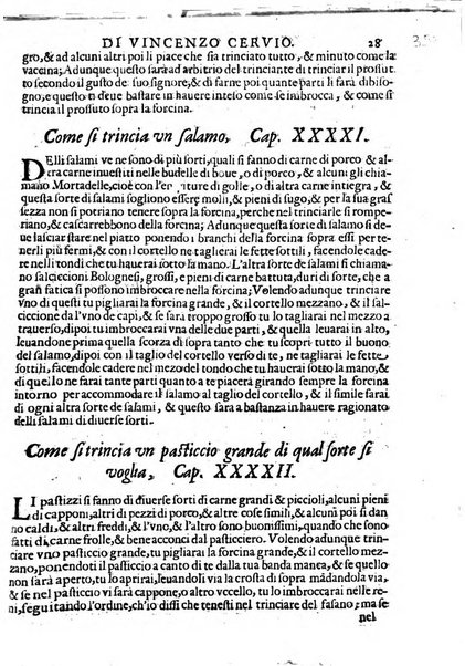 Opera di Bartolomeo Scappi mastro dell'arte del cucinare, con la quale si può ammaestrare qualsivoglia cuoco, scalco, trinciante, o mastro di casa. Diuisa in sei libri. ... Con le figure che fanno dibisogno nella cucina. Aggiuntoui nuouamente il Trinciante, & il Mastro di casa. ...