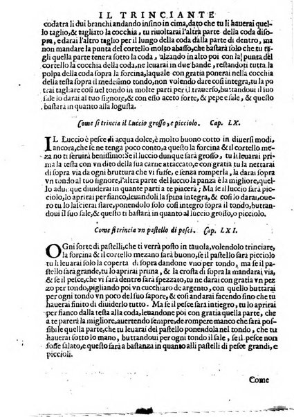 Opera di Bartolomeo Scappi mastro dell'arte del cucinare, con la quale si può ammaestrare qualsivoglia cuoco, scalco, trinciante, o mastro di casa. Diuisa in sei libri. ... Con le figure che fanno dibisogno nella cucina. Aggiuntoui nuouamente il Trinciante, & il Mastro di casa. ...