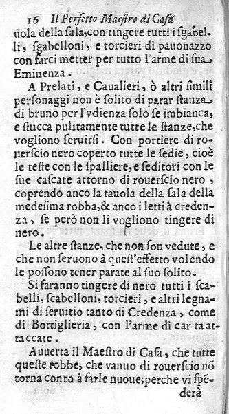 Il perfetto maestro di casa di Francesco Liberati romano. Distinto in trè libri i quali contengono vna esatta instruttione per l'vfficio di ciascun ministro, e cortegiano di quanto appartiene all'economia; ... Con alcuni capitoli sopra le prouuisioni da farsi ne' conclaui nelle promotioni, ... Con vna esatta cognitione de tempi, aria, & acqua lauori, ... Di nuouo corretta, & ampliata dall'autore. Opera vtilissima, e necessaria al buon gouerno di qualsiuoglia corte, e casa priuata