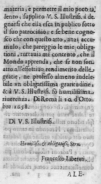 Il perfetto maestro di casa di Francesco Liberati romano. Distinto in trè libri i quali contengono vna esatta instruttione per l'vfficio di ciascun ministro, e cortegiano di quanto appartiene all'economia; ... Con alcuni capitoli sopra le prouuisioni da farsi ne' conclaui nelle promotioni, ... Con vna esatta cognitione de tempi, aria, & acqua lauori, ... Di nuouo corretta, & ampliata dall'autore. Opera vtilissima, e necessaria al buon gouerno di qualsiuoglia corte, e casa priuata