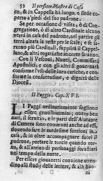 Il perfetto maestro di casa di Francesco Liberati romano. Distinto in trè libri i quali contengono vna esatta instruttione per l'vfficio di ciascun ministro, e cortegiano di quanto appartiene all'economia; ... Con alcuni capitoli sopra le prouuisioni da farsi ne' conclaui nelle promotioni, ... Con vna esatta cognitione de tempi, aria, & acqua lauori, ... Di nuouo corretta, & ampliata dall'autore. Opera vtilissima, e necessaria al buon gouerno di qualsiuoglia corte, e casa priuata