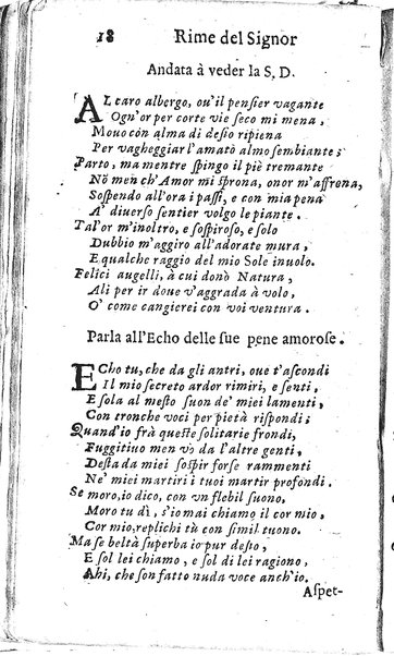 Rime del sig.r Francesco della Valle in questa 2.a impressione corrette et accresciute con gli argom.ti dell'istesso auttore ...