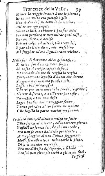 Rime del sig.r Francesco della Valle in questa 2.a impressione corrette et accresciute con gli argom.ti dell'istesso auttore ...