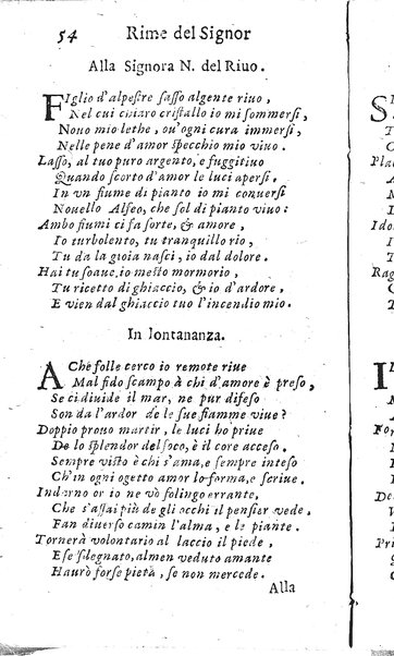 Rime del sig.r Francesco della Valle in questa 2.a impressione corrette et accresciute con gli argom.ti dell'istesso auttore ...