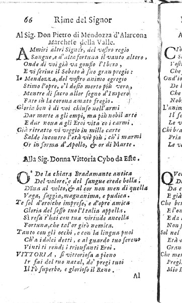 Rime del sig.r Francesco della Valle in questa 2.a impressione corrette et accresciute con gli argom.ti dell'istesso auttore ...