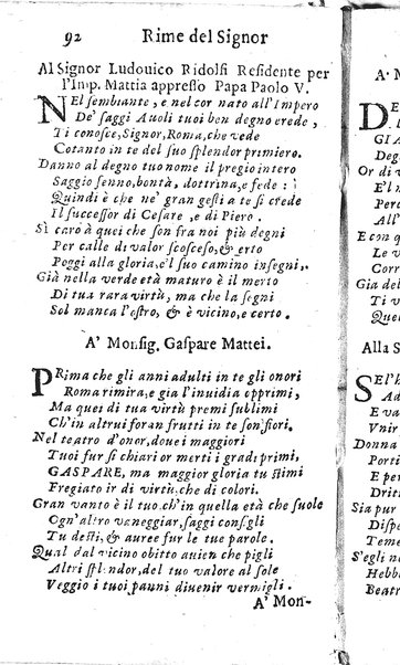 Rime del sig.r Francesco della Valle in questa 2.a impressione corrette et accresciute con gli argom.ti dell'istesso auttore ...