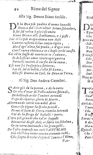 Rime del sig.r Francesco della Valle in questa 2.a impressione corrette et accresciute con gli argom.ti dell'istesso auttore ...