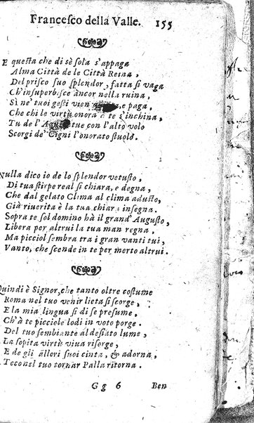 Rime del sig.r Francesco della Valle in questa 2.a impressione corrette et accresciute con gli argom.ti dell'istesso auttore ...