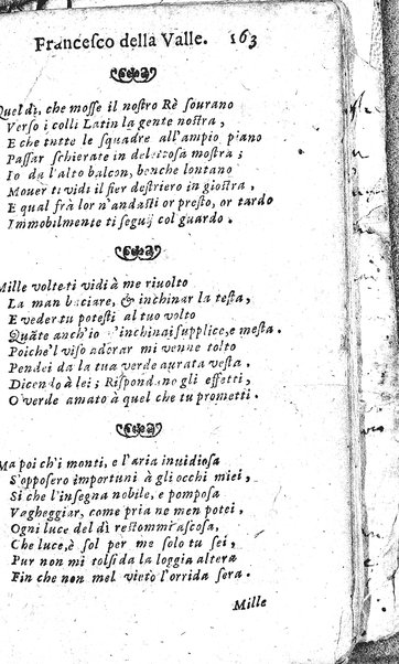 Rime del sig.r Francesco della Valle in questa 2.a impressione corrette et accresciute con gli argom.ti dell'istesso auttore ...