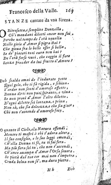 Rime del sig.r Francesco della Valle in questa 2.a impressione corrette et accresciute con gli argom.ti dell'istesso auttore ...