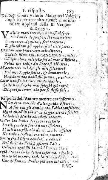 Rime del sig.r Francesco della Valle in questa 2.a impressione corrette et accresciute con gli argom.ti dell'istesso auttore ...