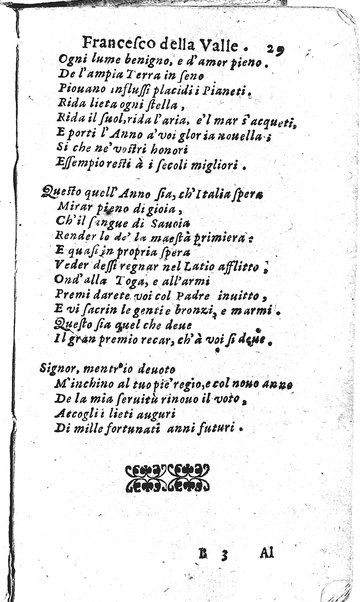 Rime del sig.r Francesco della Valle in questa 2.a impressione corrette et accresciute con gli argom.ti dell'istesso auttore ...