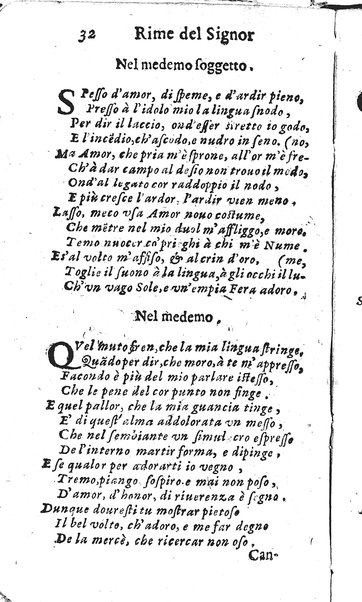 Rime del sig.r Francesco della Valle in questa 2.a impressione corrette et accresciute con gli argom.ti dell'istesso auttore ...