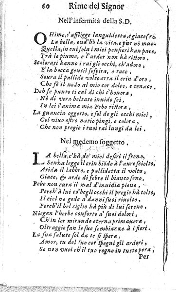 Rime del sig.r Francesco della Valle in questa 2.a impressione corrette et accresciute con gli argom.ti dell'istesso auttore ...