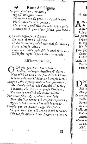 Rime del sig.r Francesco della Valle in questa 2.a impressione corrette et accresciute con gli argom.ti dell'istesso auttore ...