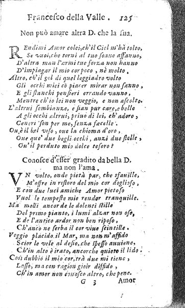 Rime del sig.r Francesco della Valle in questa 2.a impressione corrette et accresciute con gli argom.ti dell'istesso auttore ...