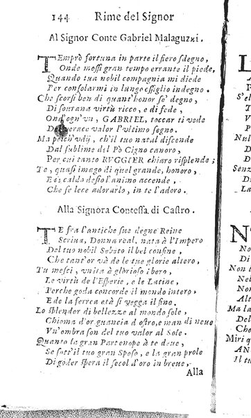 Rime del sig.r Francesco della Valle in questa 2.a impressione corrette et accresciute con gli argom.ti dell'istesso auttore ...