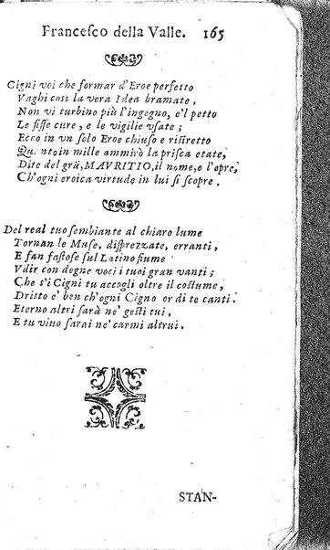 Rime del sig.r Francesco della Valle in questa 2.a impressione corrette et accresciute con gli argom.ti dell'istesso auttore ...