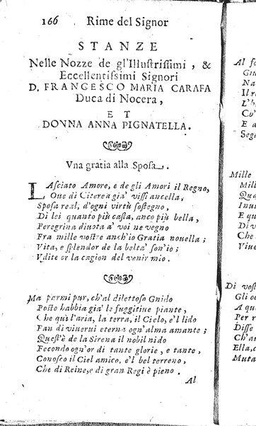 Rime del sig.r Francesco della Valle in questa 2.a impressione corrette et accresciute con gli argom.ti dell'istesso auttore ...