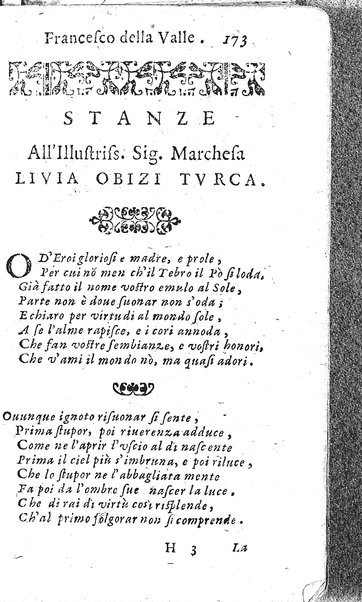 Rime del sig.r Francesco della Valle in questa 2.a impressione corrette et accresciute con gli argom.ti dell'istesso auttore ...