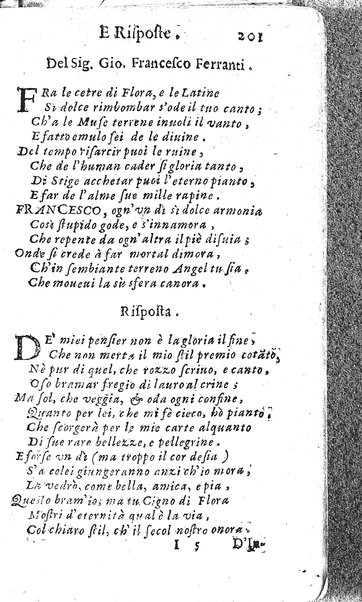 Rime del sig.r Francesco della Valle in questa 2.a impressione corrette et accresciute con gli argom.ti dell'istesso auttore ...