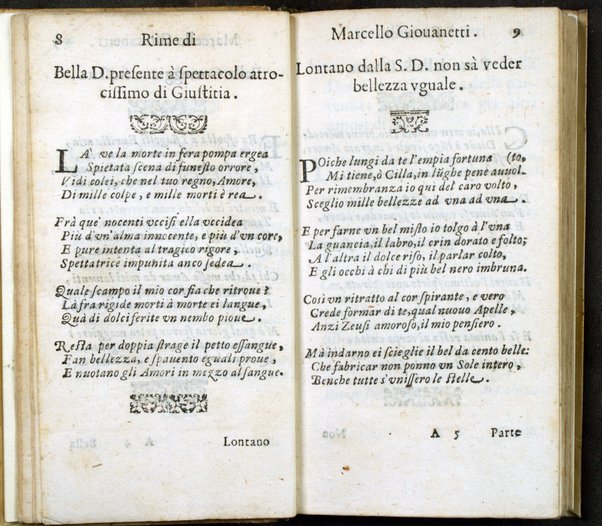 Poesie di Marcello Giouanetti, compartite in affettuose, boschereccie, nuttiali, eroiche, sacre, varie, all'ill.mo e reuer.mo sig. il sig. card. Lorenzo Magalotti