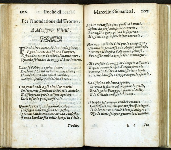 Poesie di Marcello Giouanetti, compartite in affettuose, boschereccie, nuttiali, eroiche, sacre, varie, all'ill.mo e reuer.mo sig. il sig. card. Lorenzo Magalotti