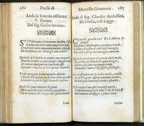 Poesie di Marcello Giouanetti, compartite in affettuose, boschereccie, nuttiali, eroiche, sacre, varie, all'ill.mo e reuer.mo sig. il sig. card. Lorenzo Magalotti