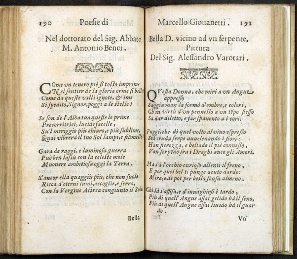 Poesie di Marcello Giouanetti, compartite in affettuose, boschereccie, nuttiali, eroiche, sacre, varie, all'ill.mo e reuer.mo sig. il sig. card. Lorenzo Magalotti