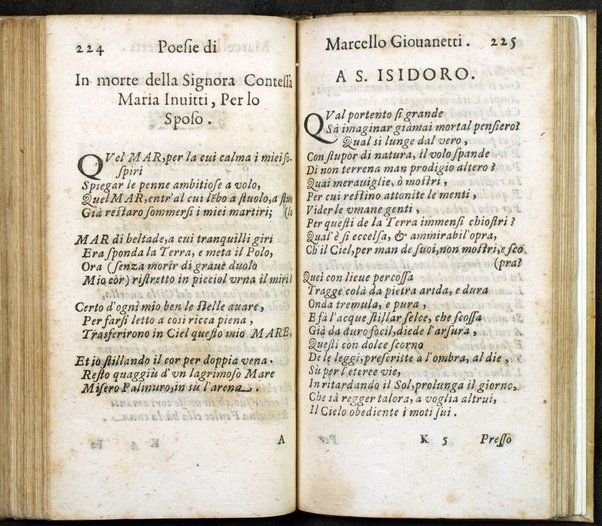 Poesie di Marcello Giouanetti, compartite in affettuose, boschereccie, nuttiali, eroiche, sacre, varie, all'ill.mo e reuer.mo sig. il sig. card. Lorenzo Magalotti